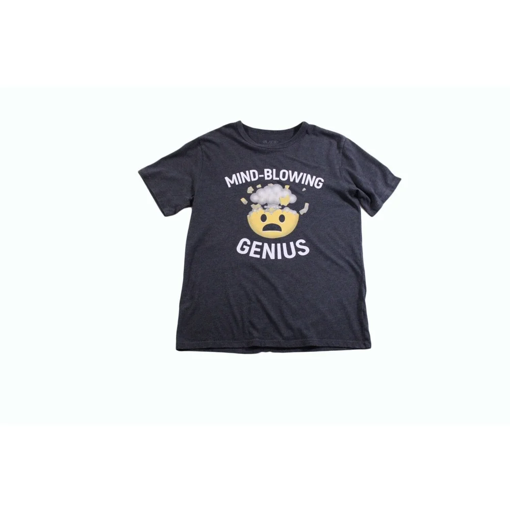 Big‎ Boys T-Shirt The Children's Place Big Boys Graphic Tee Size L Gray